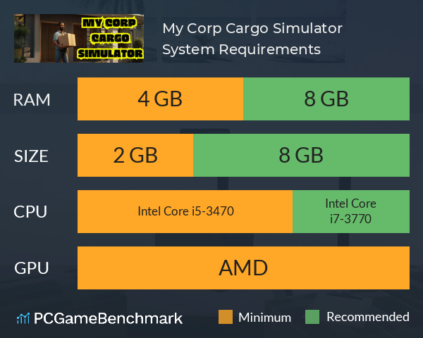 My Corp Cargo Simulator System Requirements PC Graph - Can I Run My Corp Cargo Simulator