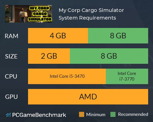 My Corp Cargo Simulator System Requirements PC Graph - Can I Run My Corp Cargo Simulator