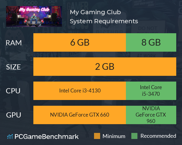 My Gaming Club System Requirements - Can I Run It? - PCGameBenchmark