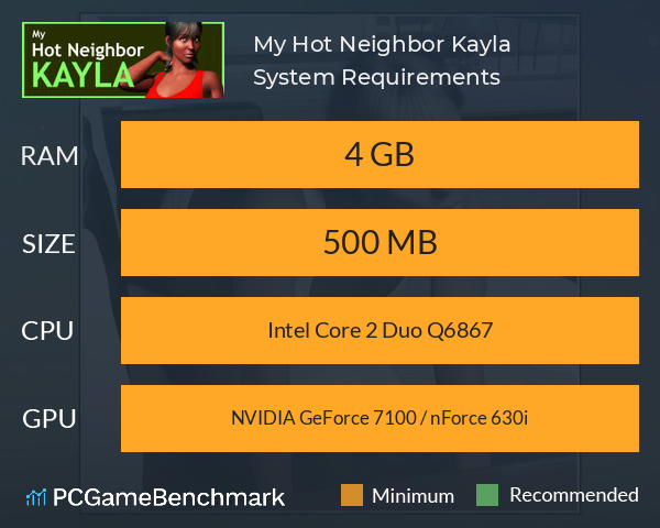 My Hot Neighbor Kayla System Requirements PC Graph - Can I Run My Hot Neighbor Kayla