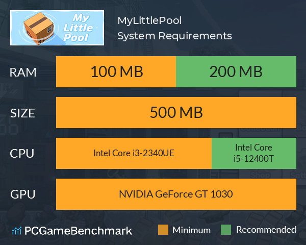 MyLittlePool System Requirements PC Graph - Can I Run MyLittlePool MyLittlePool System Requirements PC Graph - Can I Run MyLittlePool