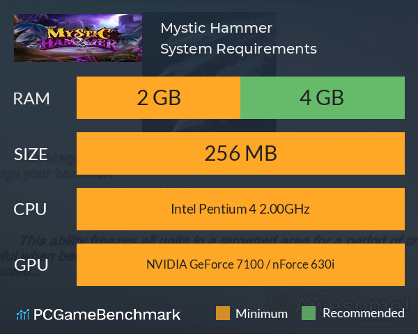 Mystic Hammer System Requirements PC Graph - Can I Run Mystic Hammer