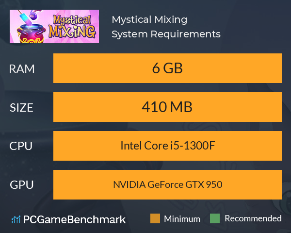 Mystical Mixing System Requirements PC Graph - Can I Run Mystical Mixing Mystical Mixing System Requirements PC Graph - Can I Run Mystical Mixing
