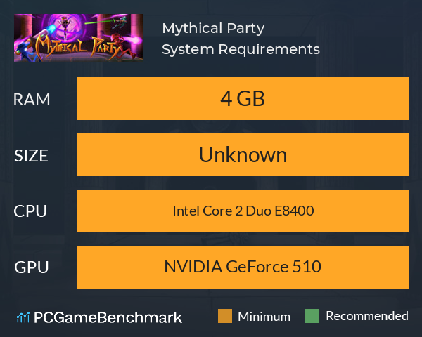 Mythical Party System Requirements PC Graph - Can I Run Mythical Party Mythical Party System Requirements PC Graph - Can I Run Mythical Party