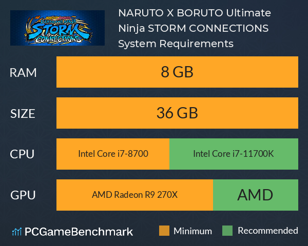 NARUTO X BORUTO Ultimate Ninja STORM CONNECTIONS System Requirements - Can  I Run It? - PCGameBenchmark, naruto connections 