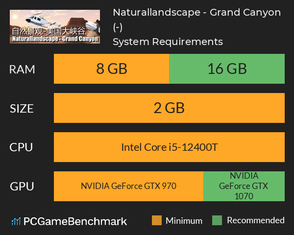 Naturallandscape - Grand Canyon (自然景观系列-美国大峡谷) System Requirements PC Graph - Can I Run Naturallandscape - Grand Canyon (自然景观系列-美国大峡谷)