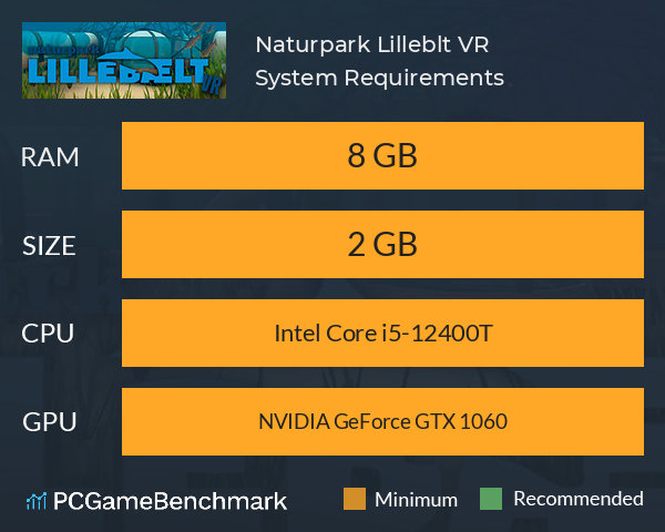 Naturpark Lillebælt VR System Requirements PC Graph - Can I Run Naturpark Lillebælt VR