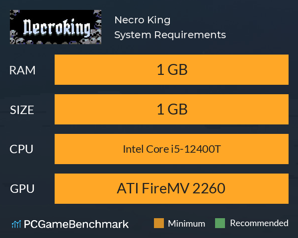 Necro King System Requirements PC Graph - Can I Run Necro King Necro King System Requirements PC Graph - Can I Run Necro King