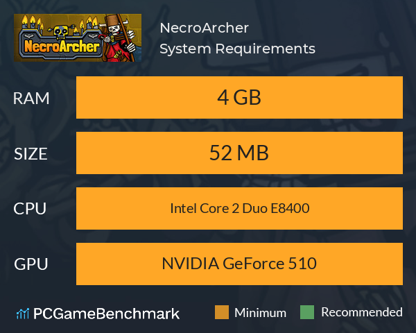 NecroArcher System Requirements PC Graph - Can I Run NecroArcher NecroArcher System Requirements PC Graph - Can I Run NecroArcher