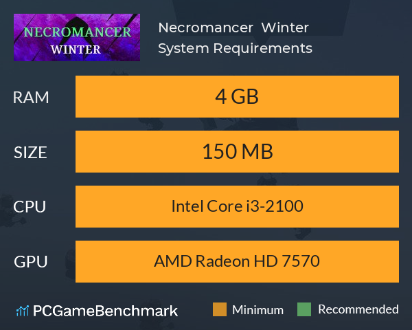 Necromancer : Winter System Requirements PC Graph - Can I Run Necromancer : Winter Necromancer : Winter System Requirements PC Graph - Can I Run Necromancer : Winter