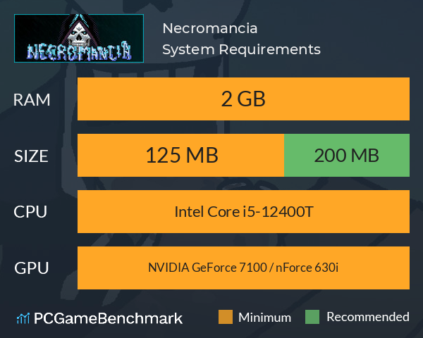 Necromancia System Requirements PC Graph - Can I Run Necromancia Necromancia System Requirements PC Graph - Can I Run Necromancia