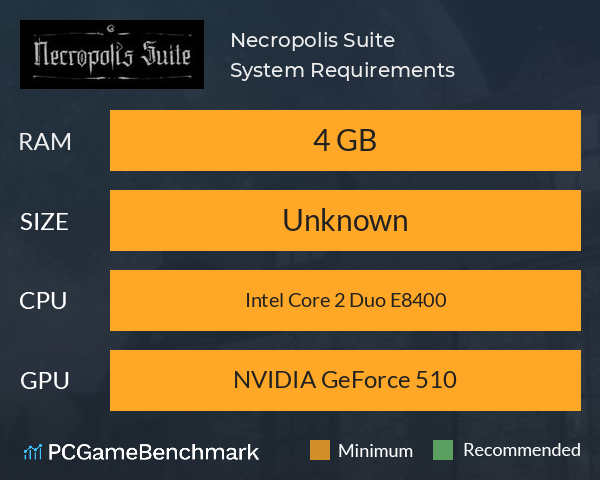 Necropolis Suite System Requirements PC Graph - Can I Run Necropolis Suite Necropolis Suite System Requirements PC Graph - Can I Run Necropolis Suite