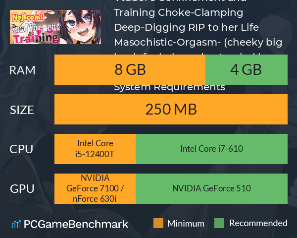 NejicomiSimulator TMA02 - My Own Dedicated Weak Pussy Cow Vtuber's Confinement and Training! Choke-Clamping Deep-Digging RIP to her Life Masochistic-Orgasm!- (cheeky big boob faphole understanded her position) System Requirements PC Graph - Can I Run NejicomiSimulator TMA02 - My Own Dedicated Weak Pussy Cow Vtuber's Confinement and Training! Choke-Clamping Deep-Digging RIP to her Life Masochistic-Orgasm!- (cheeky big boob faphole understanded her position)