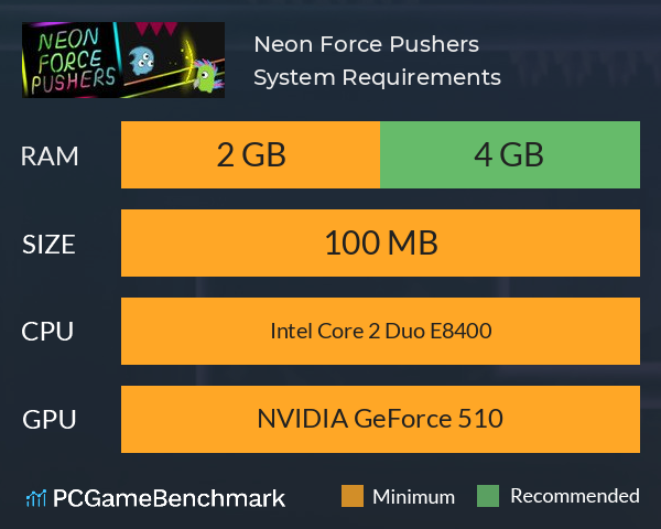 Neon Force Pushers System Requirements PC Graph - Can I Run Neon Force Pushers Neon Force Pushers System Requirements PC Graph - Can I Run Neon Force Pushers
