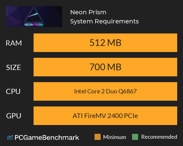 Neon Prism System Requirements PC Graph - Can I Run Neon Prism