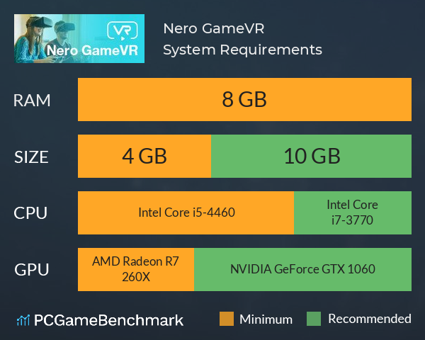 Nero GameVR System Requirements PC Graph - Can I Run Nero GameVR