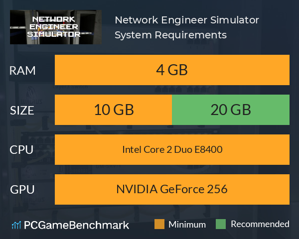 Network Engineer Simulator System Requirements PC Graph - Can I Run Network Engineer Simulator Network Engineer Simulator System Requirements PC Graph - Can I Run Network Engineer Simulator