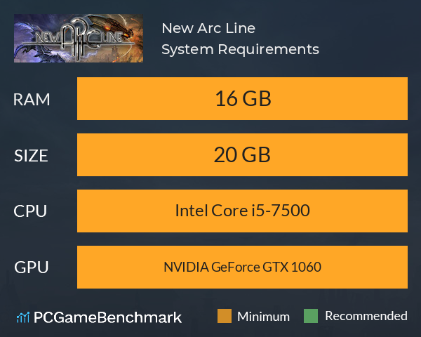 New Arc Line System Requirements PC Graph - Can I Run New Arc Line