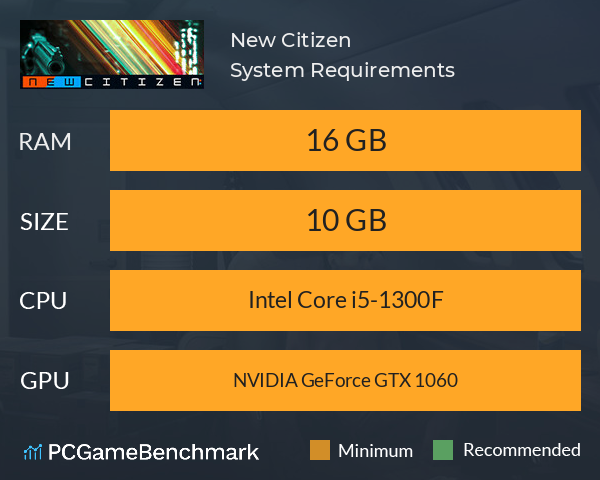 New Citizen System Requirements PC Graph - Can I Run New Citizen New Citizen System Requirements PC Graph - Can I Run New Citizen