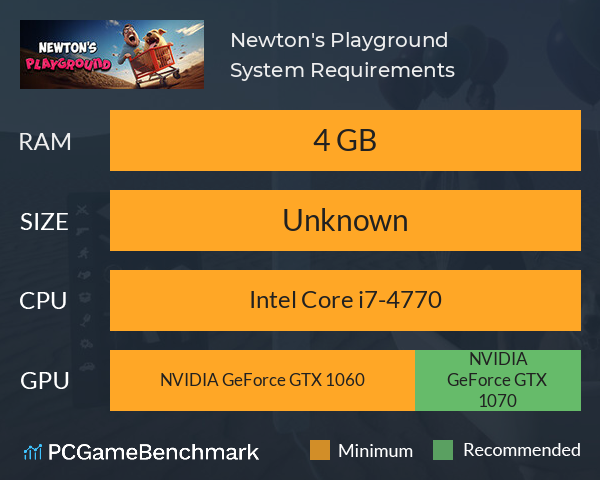 Newton's Playground System Requirements PC Graph - Can I Run Newton's Playground
