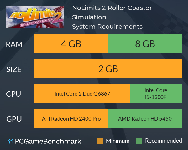 Nolimits 2 Roller Coaster Simulation System Requirements Can I Run It Pcgamebenchmark