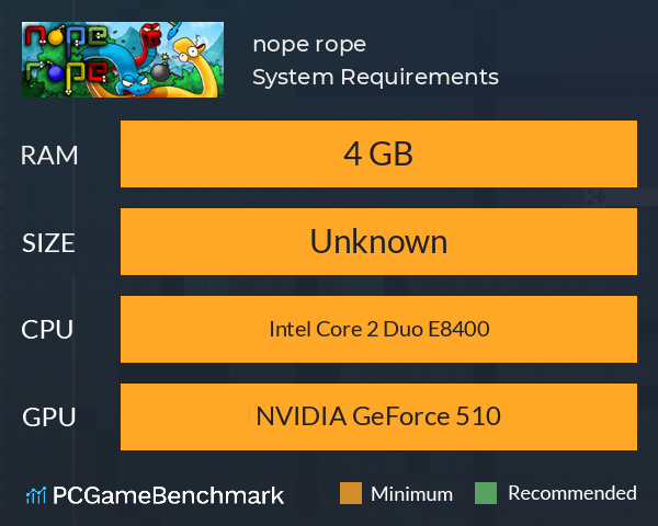 nope rope System Requirements PC Graph - Can I Run nope rope nope rope System Requirements PC Graph - Can I Run nope rope