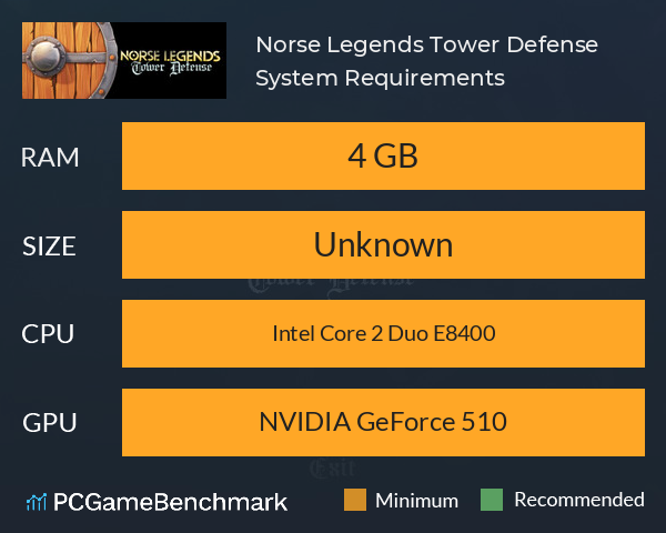 Norse Legends: Tower Defense System Requirements PC Graph - Can I Run Norse Legends: Tower Defense Norse Legends: Tower Defense System Requirements PC Graph - Can I Run Norse Legends: Tower Defense
