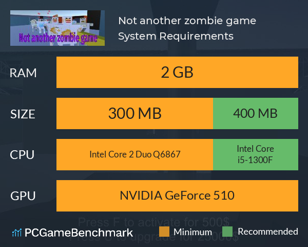 Not another zombie game System Requirements PC Graph - Can I Run Not another zombie game Not another zombie game System Requirements PC Graph - Can I Run Not another zombie game
