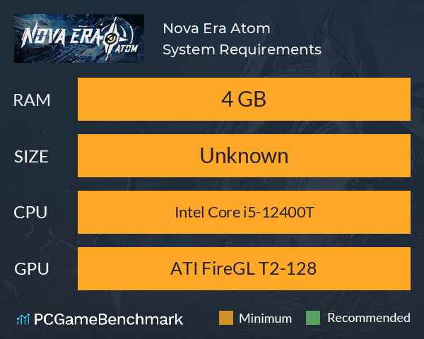 Nova Era: Atom System Requirements PC Graph - Can I Run Nova Era: Atom Nova Era: Atom System Requirements PC Graph - Can I Run Nova Era: Atom