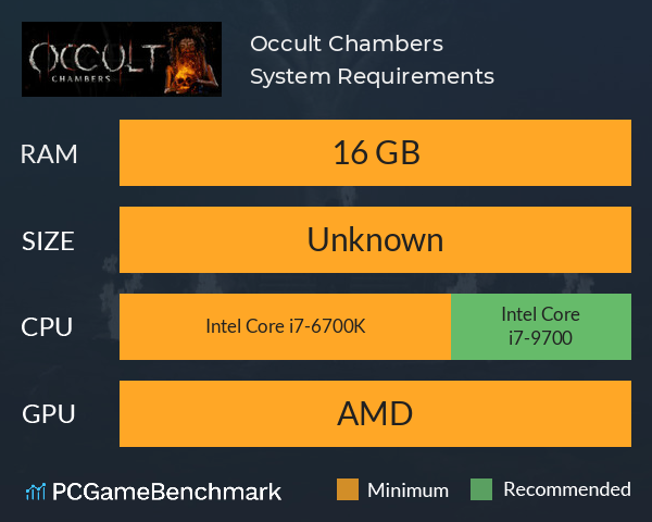 Occult Chambers System Requirements PC Graph - Can I Run Occult Chambers Occult Chambers System Requirements PC Graph - Can I Run Occult Chambers