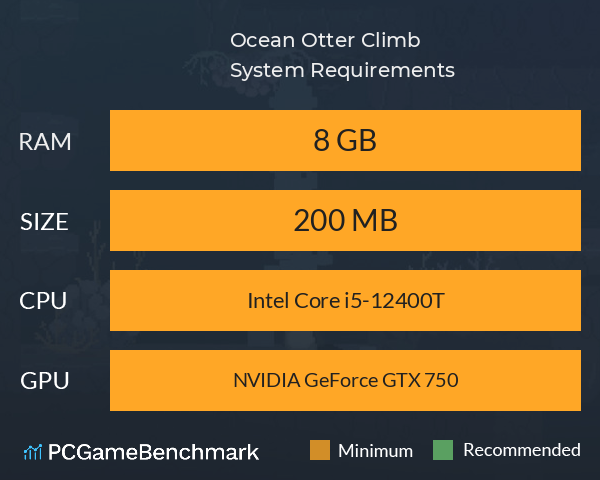 Ocean Otter Climb System Requirements PC Graph - Can I Run Ocean Otter Climb Ocean Otter Climb System Requirements PC Graph - Can I Run Ocean Otter Climb