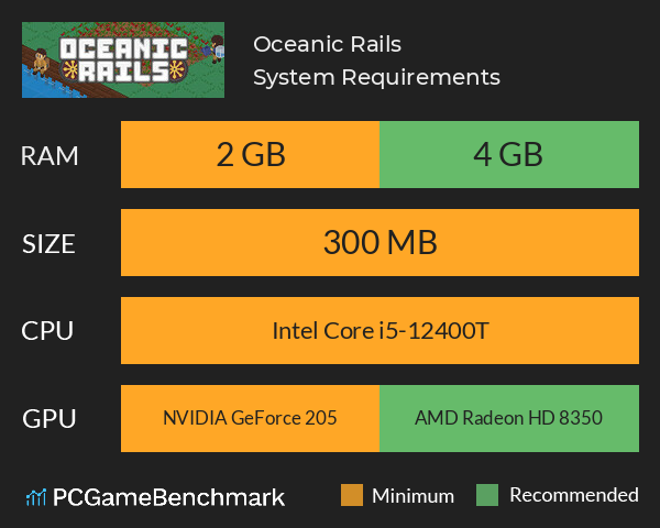 Oceanic Rails System Requirements PC Graph - Can I Run Oceanic Rails Oceanic Rails System Requirements PC Graph - Can I Run Oceanic Rails