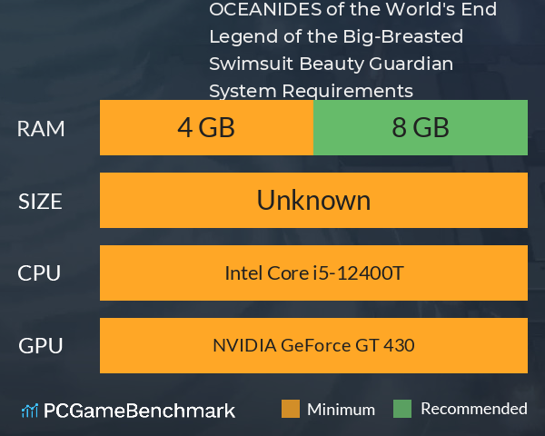 OCEANIDES of the World's End: Legend of the Big-Breasted Swimsuit Beauty Guardian System Requirements PC Graph - Can I Run OCEANIDES of the World's End: Legend of the Big-Breasted Swimsuit Beauty Guardian OCEANIDES of the World's End: Legend of the Big-Breasted Swimsuit Beauty Guardian System Requirements PC Graph - Can I Run OCEANIDES of the World's End: Legend of the Big-Breasted Swimsuit Beauty Guardian