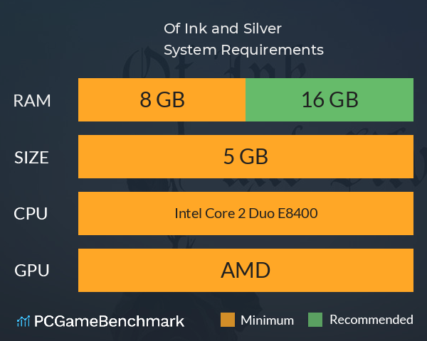Of Ink and Silver System Requirements PC Graph - Can I Run Of Ink and Silver Of Ink and Silver System Requirements PC Graph - Can I Run Of Ink and Silver