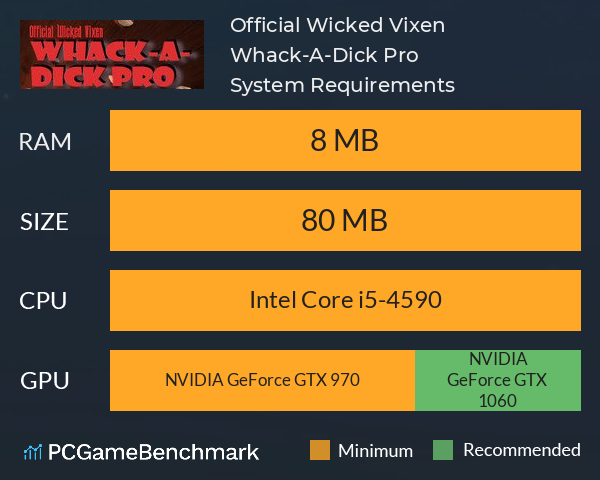 Official Wicked Vixen Whack-A-Dick Pro System Requirements PC Graph - Can I Run Official Wicked Vixen Whack-A-Dick Pro Official Wicked Vixen Whack-A-Dick Pro System Requirements PC Graph - Can I Run Official Wicked Vixen Whack-A-Dick Pro