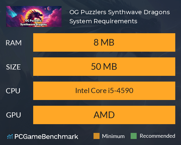 OG Puzzlers: Synthwave Dragons System Requirements PC Graph - Can I Run OG Puzzlers: Synthwave Dragons OG Puzzlers: Synthwave Dragons System Requirements PC Graph - Can I Run OG Puzzlers: Synthwave Dragons