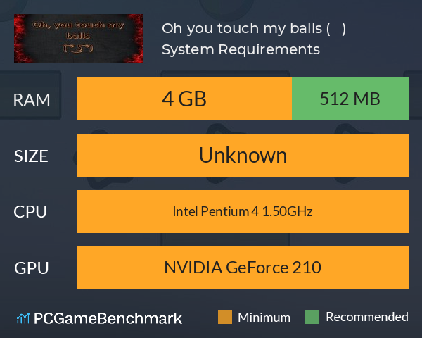 Oh, you touch my balls ( ͡° ͜ʖ ͡°) System Requirements PC Graph - Can I Run Oh, you touch my balls ( ͡° ͜ʖ ͡°) Oh, you touch my balls ( ͡° ͜ʖ ͡°) System Requirements PC Graph - Can I Run Oh, you touch my balls ( ͡° ͜ʖ ͡°)