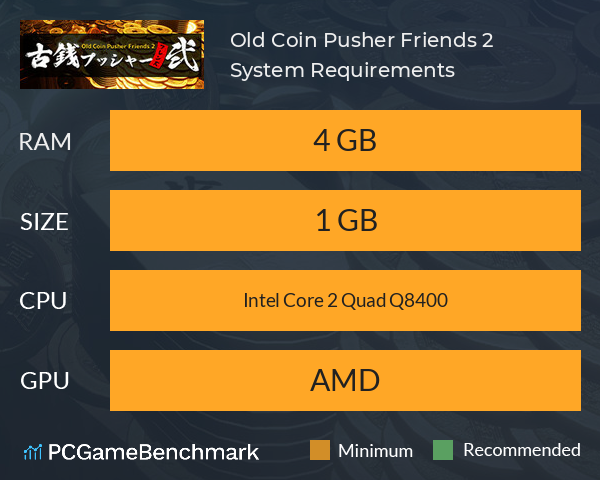 Old Coin Pusher Friends 2 System Requirements PC Graph - Can I Run Old Coin Pusher Friends 2