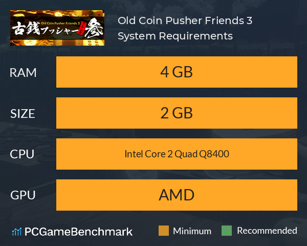 Old Coin Pusher Friends 3 System Requirements PC Graph - Can I Run Old Coin Pusher Friends 3 Old Coin Pusher Friends 3 System Requirements PC Graph - Can I Run Old Coin Pusher Friends 3