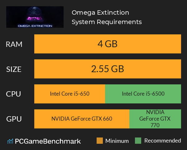 Omega Extinction System Requirements PC Graph - Can I Run Omega Extinction