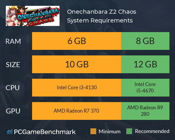 Onechanbara Z2: Chaos System Requirements PC Graph - Can I Run Onechanbara Z2: Chaos