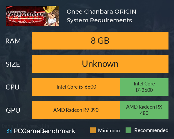 Onee Chanbara ORIGIN System Requirements PC Graph - Can I Run Onee Chanbara ORIGIN