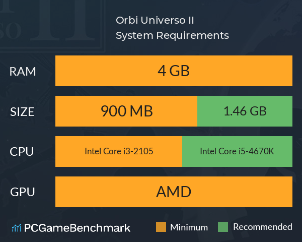 Orbi Universo II System Requirements PC Graph - Can I Run Orbi Universo II Orbi Universo II System Requirements PC Graph - Can I Run Orbi Universo II