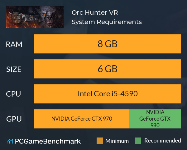 Orc Hunter VR System Requirements PC Graph - Can I Run Orc Hunter VR