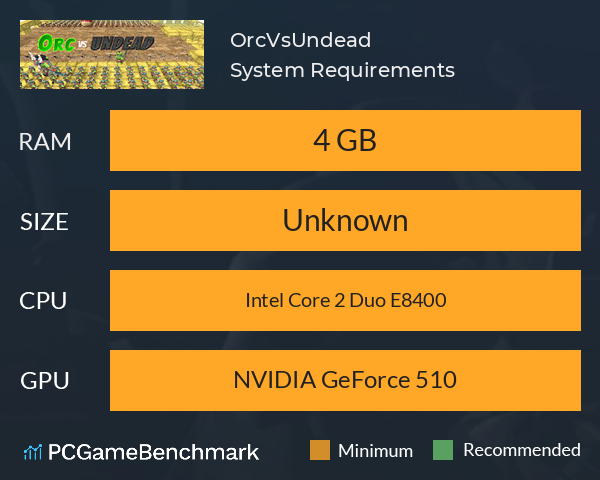 OrcVsUndead System Requirements PC Graph - Can I Run OrcVsUndead OrcVsUndead System Requirements PC Graph - Can I Run OrcVsUndead
