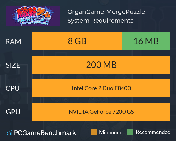 OrganGame-MergePuzzle- System Requirements PC Graph - Can I Run OrganGame-MergePuzzle- OrganGame-MergePuzzle- System Requirements PC Graph - Can I Run OrganGame-MergePuzzle-