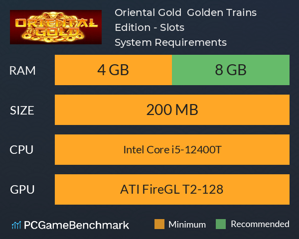 Oriental Gold : Golden Trains Edition - Slots System Requirements PC Graph - Can I Run Oriental Gold : Golden Trains Edition - Slots Oriental Gold : Golden Trains Edition - Slots System Requirements PC Graph - Can I Run Oriental Gold : Golden Trains Edition - Slots