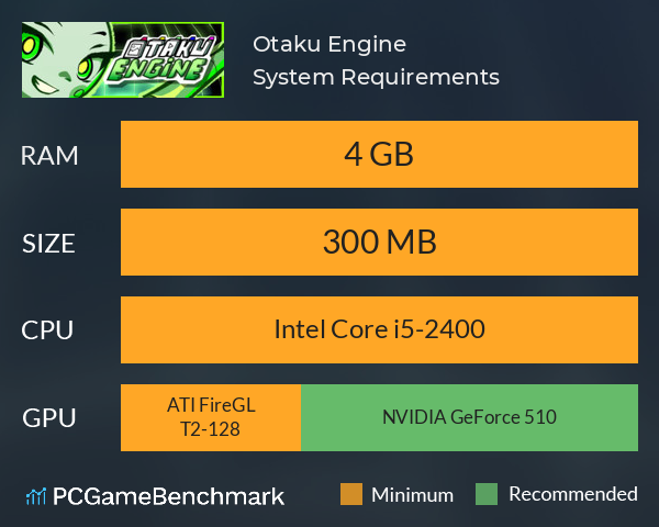 Otaku Engine System Requirements PC Graph - Can I Run Otaku Engine Otaku Engine System Requirements PC Graph - Can I Run Otaku Engine