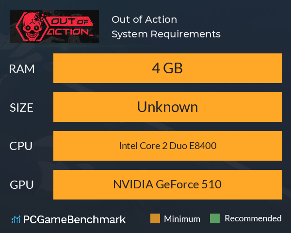 Out of Action System Requirements PC Graph - Can I Run Out of Action