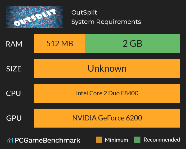 OutSplit System Requirements PC Graph - Can I Run OutSplit